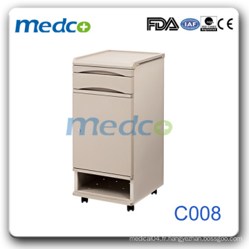 Nouveau style! Cabinet de chevet en plastique ABS pour patient C008